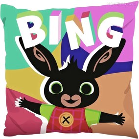 Detský obojstranný vankúš zajačik Bing a slonica Sula - 40 x 40 cm