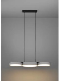 Eglo 900856 - LED RGBW Stmievateľný luster na lanku BARBANO-Z 3xLED/7,5W/230V šedá
