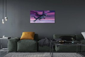 Obraz canvas Dragon pestré oblohy 120x60 cm
