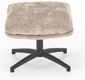 Křeslo s podnožkou Dario krémové