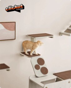 Kolekcia Feandrea Clickat – č. 004 Mačacie schody, rozšíriteľné, hnedá farba