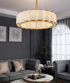 Toolight Toolight, stropné svietidlo 60cm 6xE14, APP1797-8CP, zlatá matná, OSW-04569