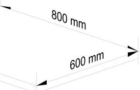 Kuchyňská deska Olivie S 80 cm dub sonoma