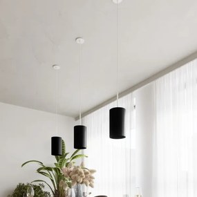 Sollux SL.0742 - Luster na lanku OTTO 1xE27/60W/230V pr. 15 cm čierna