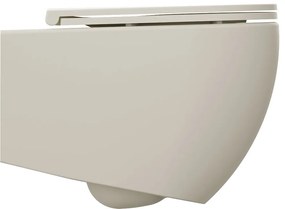 Isvea, INFINITY závesná WC misa, Rimless, 36,5x53cm, Ivory, 10NF02001-2K