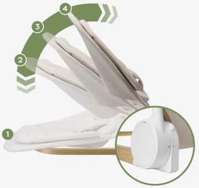 Detské hojdacie kreslo Moon 50 béžové