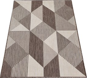 DY ZARA 16 obojstranný koberček s výšivkou, hnedý Rozmer: 200x290 cm