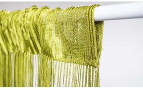 M&K Šnúrkové záclony limetkové – 150 × 180 cm (2 ks)