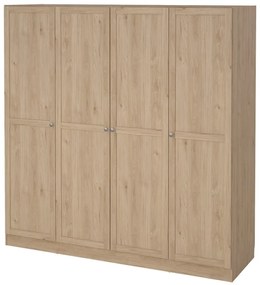 Šatníková skriňa v dekore duba v prírodnej farbe 195,5x200 cm Billund – Tvilum