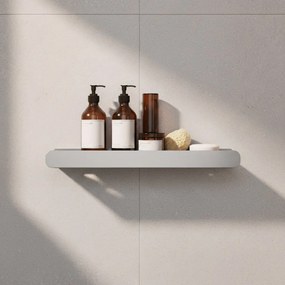 Rea Rea, kúpeľňová polica 45cm, SF03, brúsená oceľ, REA-47002