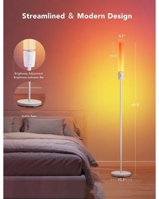 Govee - LED Stmievateľná stojacia lampa CYLINDER SMART RGBICWW 2200-6500K
