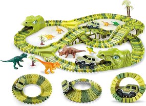 LEAN Toys Obrovské figúrky autíčok na dinosaurích dráhach