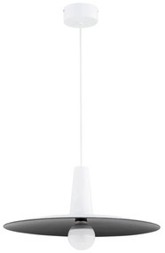 Závesná lampa Toram, biela/čierna