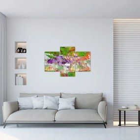 Obraz abstrakcie - maľba (90x60 cm)