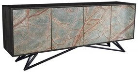 Dizajnová komoda Quillon 175 cm prírodný kameň