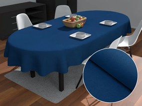 Biante Dekoračný oválny obrus BKU-117 Námornícky modrý 140x220 cm