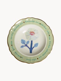 Ručne vyrobený porcelánový hlboký tanier Botanica