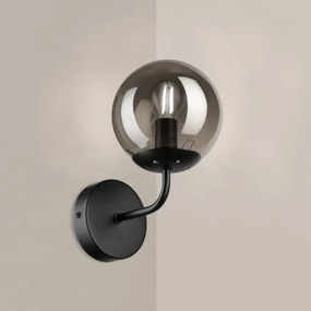 Brilagi - Nástenné svietidlo MALIVA 1xE14/15W/230V čierne/dymové