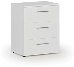 Kancelárska komoda k stolu PRIMO WHITE, 740 x 600 x 420 mm, biela