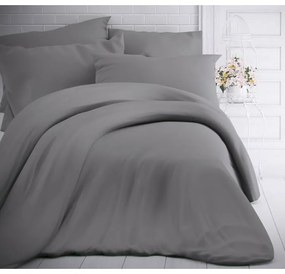 Kvalitex Bavlnené obliečky svetlosivá, 140 x 200 cm, 70 x 90 cm