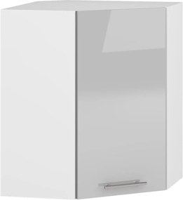 VENTO GN-60/72 corner top cabinet, color: white / light grey