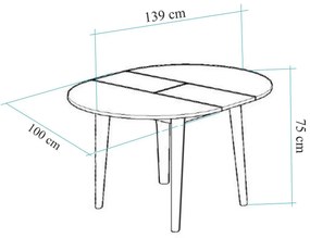 Jedálenský set Nidupo 4 (borovica atlantická + kameň) (pre 2 osoby). Vlastná spoľahlivá doprava až k Vám domov. 1093761