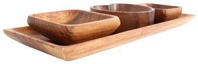 Servírovacie misky s táckou 4 ks Kora – Premier Housewares