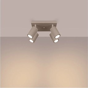 Taupe kovové bodové svietidlo ø 6,5 cm Gleam – Sollux