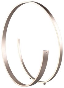 Sivá LED stojacia lampa s hlasovým ovládaním/s ovládaním pomocou mobilnej aplikácie s kovovým tienidlom (výška 75 cm) Cinardi – CINQUE