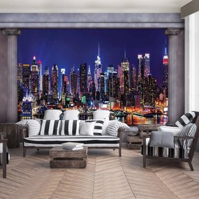 Fototapeta - New York v noci (254x184 cm)