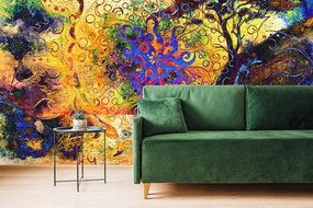 Tapeta strom s orientálnym pozadím