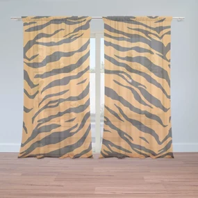 Sablio Záclony Tigrí vzor: 2ks 150x250cm