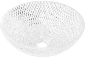 Mexen Olza, sklenené umývadlo na dosku 42 x 42 cm, číra, 24094200