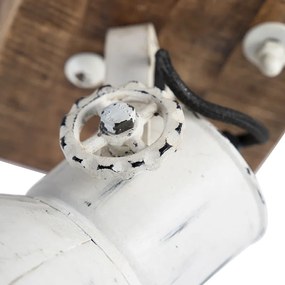 Priemyselné bodové svetlo biele s mangovým drevom 18 cm - Mangoes