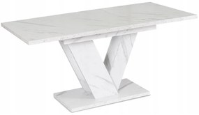 Jedálnský rozkladací stôl ARES biely mramor- vintino.sk