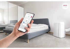 Sencor - Inteligentná mobilná klimatizácia 3v1 1450W/230V 12000 BTU Wi-Fi biela + DO