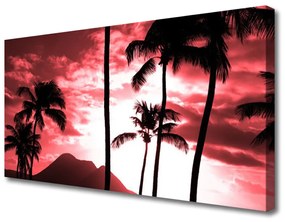 Obraz na plátne Hora palmy stromy príroda 140x70 cm