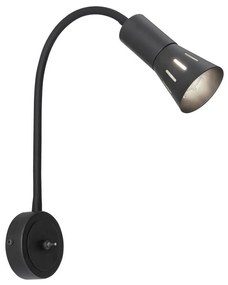 Candellux Flexibilná lampička ARENA 1xE14/40W/230V čierna CA0396