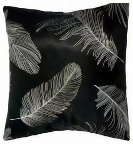 Dekoračná obliečka 45x45cm Pierka čierne TiaHome