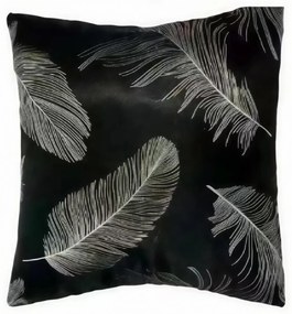 Dekoračná obliečka 45x45cm Pierka čierne
