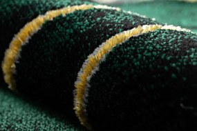 Koberec EMERALD exkluzívny 1022 glamour, styl geometrický, marmur  fľaškovo zelený / zlatý