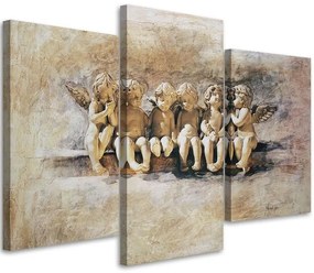 Obraz na plátně třídílný Anjel Angel - 150x100 cm