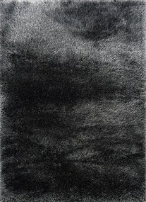 Koberec Seven Soft 7901 čierny shaggy obdĺžnikový – vysoký vlas Rozmer: 80x150 cm