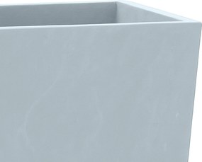 Sada 3 ks kvetináčov 2 square - sivá