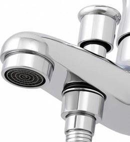 Erga Timo, nástenná vaňová batéria s ručnou sprchou, 150 mm, chrómová, ERG-YKA-BW.TIMO-5-CHR