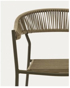 Kaki jedálenské stoličky z umelého ratanu v súprave 4 ks Futadera – Kave Home