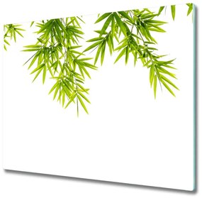 Sklenená doska na krájanie Bambusové listy 60x52 cm