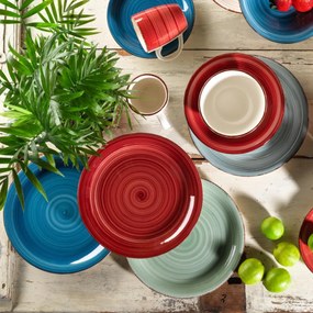 Mäser Sada 6 plytkých tanierov Bel Tempo 27 cm,červená