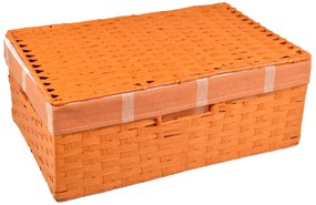 Úložný box s vekom oranžový Rozmery (cm): 40x27, v. 15