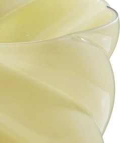 SWIRL Váza 30 cm - žltá
